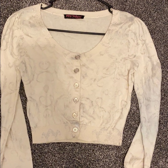 Betsey Johnson Sweaters - Betsey Johnson cropped cardigan
